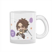 ぬいぐるみに 進撃の巨人 グラスマグカップ ハンジ [キャラクターグッズ]