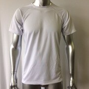 サイドメッシュ切り替えTシャツ Mサイズ 白 100-590FG