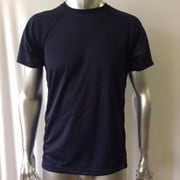 サイドメッシュ切り替えTシャツ Lサイズ ネイビー 100-590FG