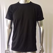 サイドメッシュ切り替えTシャツ LLサイズ 黒 100-590FG