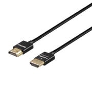 HDMIケーブル スリム 1.0m ハイスピード イーサネット対応 ブラック BSHDYP110BK