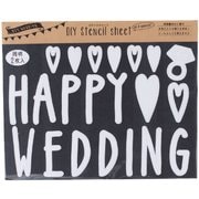 ステンシルシート HAPPYWEDDING DIY-SS-004DIY