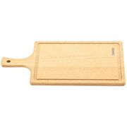 10125/082 [木製 取っ手付きカッティングボード （溝あり） 29cm(39cm)×20cm デリケイト]