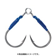 オーシャンワークス ツインアシストパワーラウンド EXショート ＃1/0 [ルアー用フック]