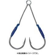 オーシャンワークス ツインアシストパワーラウンド ロング ＃1/0 [ルアー用フック]
