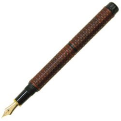 茣蓙目 ベニカバイロ 竹編み万年筆 F（細字） 両用式 PBA-120000G 1708152