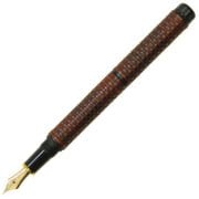 茣蓙目 ベニカバイロ 竹編み万年筆 F(細字) 両用式 PBA-120000G 1708152