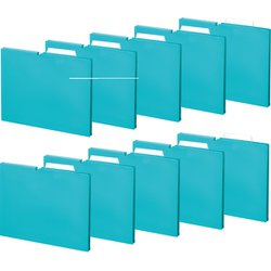 個別フォルダー NEOS A4マチ15mm幅 10冊 ターコイズブルー A4P-NEF15BX10
