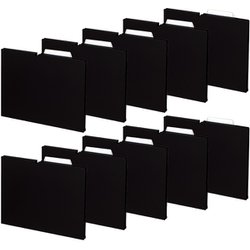 個別フォルダー NEOS A4マチ15mm幅 10冊 ブラック A4P-NEF15DX10