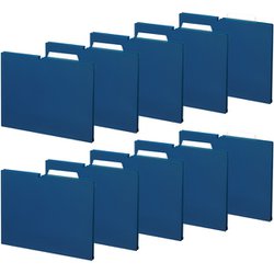 個別フォルダー NEOS A4マチ15mm幅 10冊 ネイビー A4P-NEF15DBX10