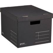 収納ボックス NEOS Lサイズ ブラック A4-NELB-D