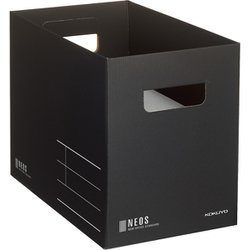 収納ボックス NEOS Mサイズ ブラック A4-NEMB-D