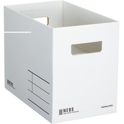 収納ボックス NEOS Mサイズ ホワイト A4-NEMB-W