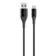Dura tek Micro-USB ケーブル1.2m ブラック F2CU051BT04-BLK