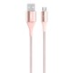 Dura tek Micro-USB ケーブル1.2m ローズゴールド F2CU051BT04-C00