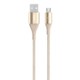 Dura tek Micro-USB ケーブル1.2m ゴールド F2CU051BT04-GLD