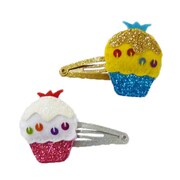 lily&momo ヘアクリップ 2個セット スパークルカップケーキ AKLM00120