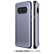 グリップハイブリッド ポリカーボネイト・TPUハイブリッドケース for GALAXY S8 オーキッドグレー EL_S8NCSDLGH_GY