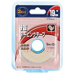 10022 [固定用非伸縮テープ ホワイトテープ 19mm 2個入り]