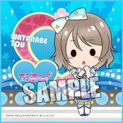 ラブライブ！サンシャイン！！ マイクロファイバーミニタオル Part.3 渡辺 曜 [縦200×横200mm]