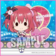 ラブライブ！サンシャイン！！ マイクロファイバーミニタオル Part.3 黒澤 ルビィ [縦200×横200mm]