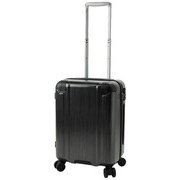 スーツケース QUAREPRO(スクエアプロ) 縦型4輪 旅行日数目安:2~3泊 40L TSAロック搭載 60241 ブラック