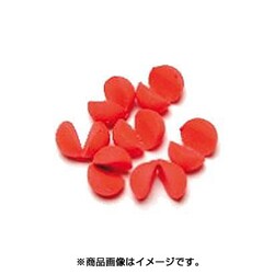 ゴムコートガン玉 6 赤 [シンカー･オモリ 磯・堤防釣り用]