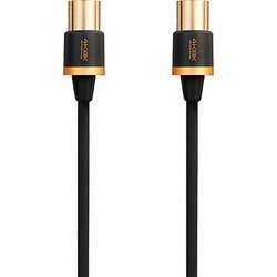 アンテナケーブル 4K8K対応 S-S型 短尺 0.7m 2本入り ブラック DH-ATSS48K207BK