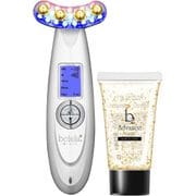美顔器 美ルル リバース ゴールド(belulu Rebirth GOLD) 24Kメッキ加工U字ヘッド エレクトロポレーション/ノーニードルメソセラピー/EMS/RF温熱(高周波)/振動エステ/LED光エステ 充電式 イノセントホワイト KRD1033G/WT