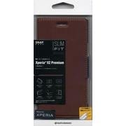 3235XPXZP [Xperia XZ Premium 薄型手帳ケース サイドマグネット SLIM FIT CASE ダークブラウン×ネイビー]