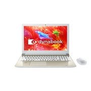 dynabook T55/15.6インチ/Corei3-7100U/メモリ4GB/HDD1TB/ブルーレイディスクドライブ/Office Home ＆ Business Premium プラス Office 365 サービス/サテンゴールド PT55DGP-BJA2