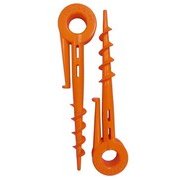 U-Q256 [砂よけシートペグ 6本組 スクリュータイプ]