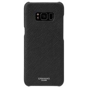 Galaxy S8 バックカバーケース GRAMAS COLORS “EURO Passione” Shell Leather Case ブラック