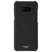 Galaxy S8+ バックカバーケース GRAMAS COLORS “EURO Passione” Shell Leather Case ブラック