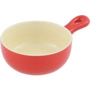 オーブンシェフ 耐熱手付き丸深皿 15cm RD L-1835