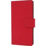 BL-PC13HU-RD [HUAWEI P10用 帆布 手帳型 ケース スタンド機能 レッド]