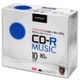 TYシリーズ CD-R 音楽用 32倍速 ワイドプリンタブル 5mmSlimケース10P TYCR80YMP10SC