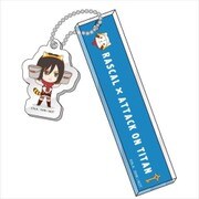ラスカル×進撃の巨人 ルームキーホルダー ミカサver. [キャラクターグッズ]