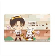ラスカル×進撃の巨人 光るICカードステッカー リヴァイver. [キャラクターグッズ]