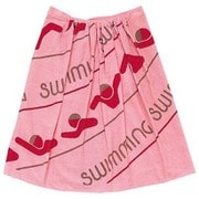 着替えタオル SWIMMING柄 101905 03 ピンク [ラップタオル 巻きタオル]