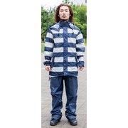 バイクレインウェア BORDER RAIN NAVY XS