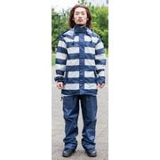 バイクレインウェア BORDER RAIN NAVY S