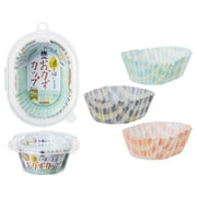 スイトールおかずカップ チェック長丸 15P
