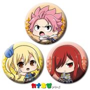 カナちび缶バッジ 3個セット 劇場版フェアリーテイル DRAGON CRY ナツ・ルーシィ・エルザ