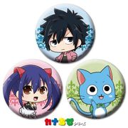 カナちび缶バッジ 3個セット 劇場版フェアリーテイル DRAGON CRY グレイ・ウィンディ・ハッピー