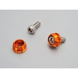 ナンバーホルダーセット M6 オレンジ 91951