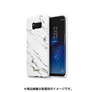 GALAXY S8 ケース LAUT HUEX ELEMENTS MARBLE WH LAUT_S8_HXE_MW
