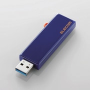 スライド式USBメモリ USB3.1(Gen1) セキュリティ機能対応 32GB ブルー MF-KCU3A32GBU