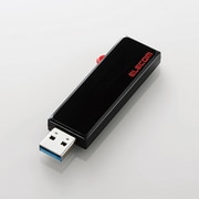 スライド式USBメモリ USB3.1(Gen1) セキュリティ機能対応 64GB ブラック MF-KCU3A64GBK