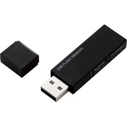 USBメモリ USB2.0 セキュリティ機能対応 キャップ式 16GB ブラック MF-MSU2B16GBK